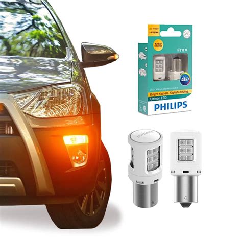 Lâmpada Philips LED Amber PY21W Ultinon 12V Submarino