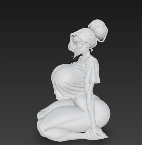 Sexy Busty Milf Big Boobs Squat Girl Nsfw Curvy Bbw Girl D File For D Printingcults