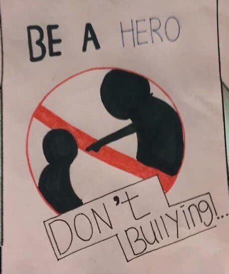 Poster About Bullying Drawing Easy Choose From Thousands Of Designs Or