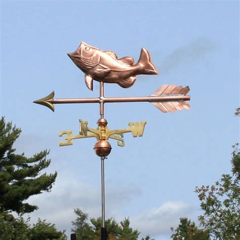 Copper Bass Weathervane Bh Ws 689 Etsy