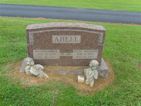 Jessie E Underwood Abell M Morial Find A Grave