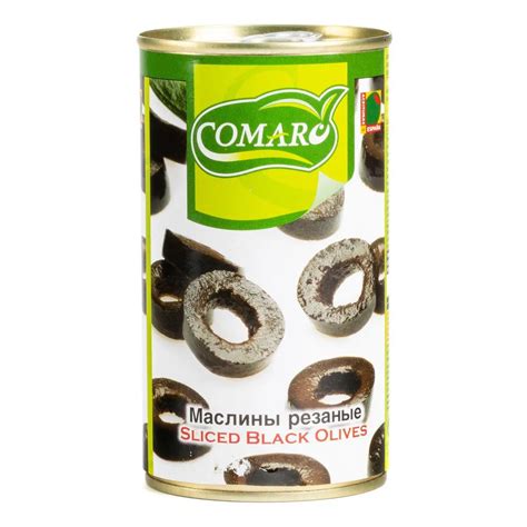Маслины "КОМАРО" резаные, 345г.Х 12 ШТУК - купить с доставкой по ...