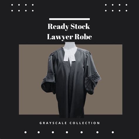 🔥 Ready Stock 🔥 Lawyer Robe Lawyer Gown Barrister Gown Court
