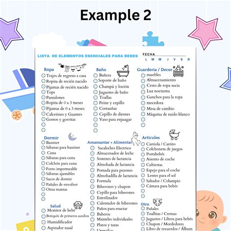 Baby Essentials Checklist Printable Newborn Checklist Nursery