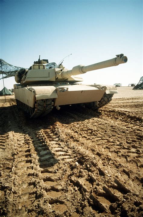 An M 1a1 Abrams Main Battle Tank Deployed During Operation Desert Storm