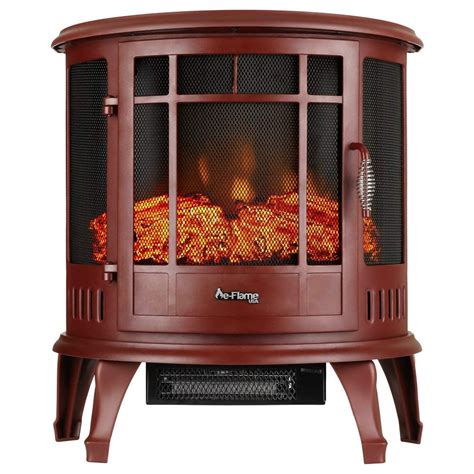 E Flame Usa Regal Free Standing Electric Fireplace Stove Red