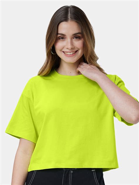 Buy The Souled Store Women Drop Shoulder Sleeves Pure Cotton Oversize Oversized T Shirt