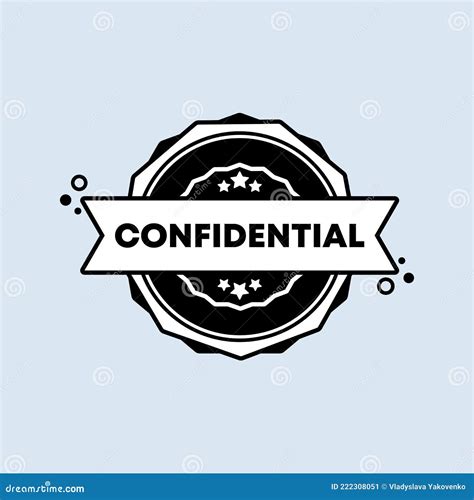 Confidential Badge Vector Confidential Stamp Icon Certified Badge