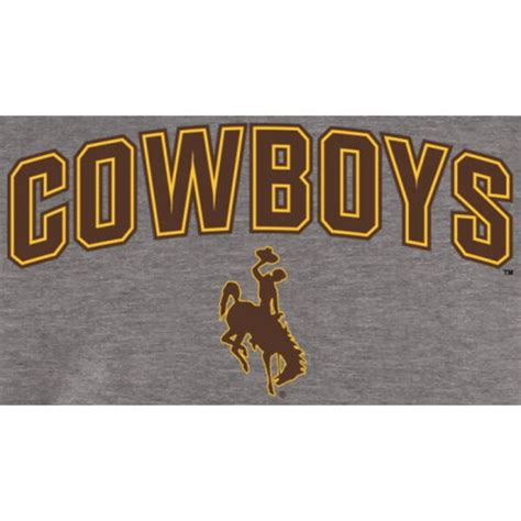 Gray Wyoming Cowboys Proud Mascot Pullover Hoodie - Wyoming Cowboys ...