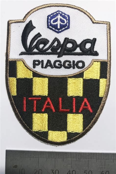 Vespa Piaggio Italia Patch Embroidered Iron Or Sew On Scooterproducts