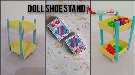 Diy Barbie Shoe Rack How To Make Barbie Shoe Stand Diy Mini Shoe