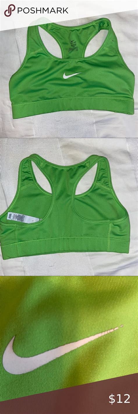 Lime Green Nike Sports Bra Nike Sports Bra Green Sports Bras Athletic Tank Tops