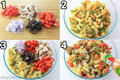 Tri Color Pasta Salad Video Feastfulcuisine