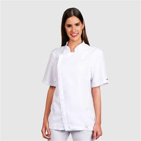 CHAQUETA DE COCINA LACLA MANGA CORTA UNISEX BLANCA PUBLIRED 2000