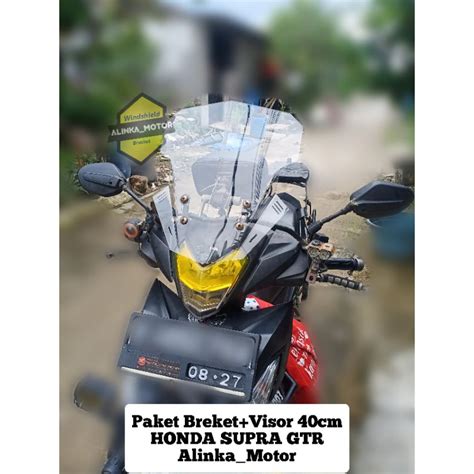 Jual PAKET Breket Visor 40cm HONDA SUPRA GTR RS 150 V2 Visor Touring