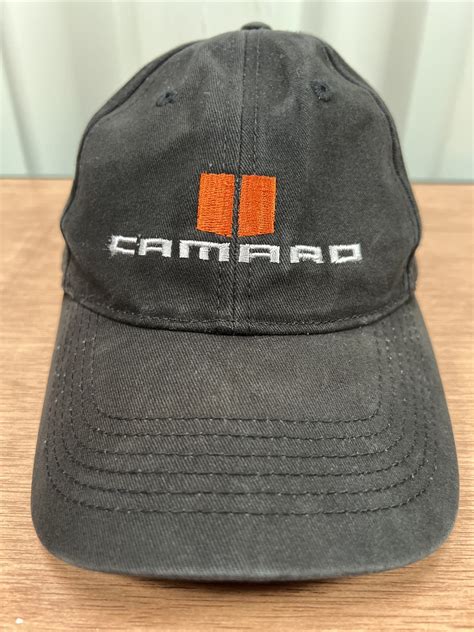 Chevrolet Chevy Camaro Black Orange Embroidered Hat C… - Gem