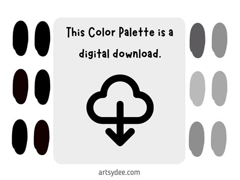 Grayscale Procreate Palette Color Palette Procreate Colors Etsy UK