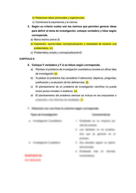 Solution Control De Lectura Semana Metodolog A De La Investigaci N Y