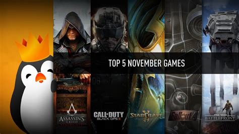 Top 5 November Games Youtube