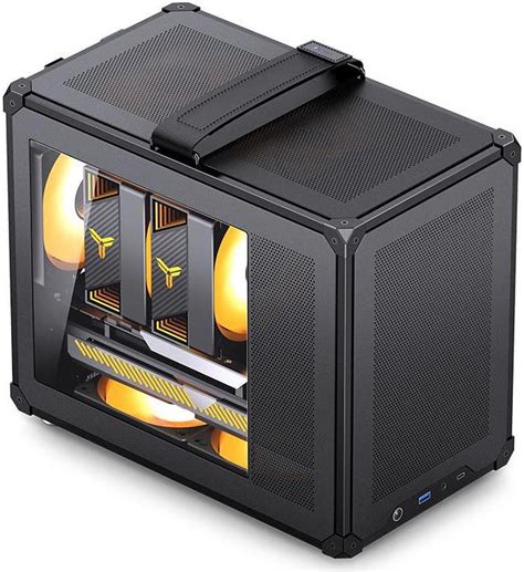 JONSBO C6 MAX BLACK Micro ATX PC Case,Handled Mesh Chassis,1-Side ...
