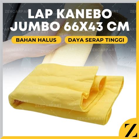 Jual Kain Kanebo Jumbo Chamois Lap Motor Mobil Kaca Serat Tebal 66 X 43