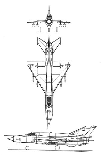 Mikoyangurevich Mig 21 Fighter Mig 21 Aircraft Art Aircraft Design