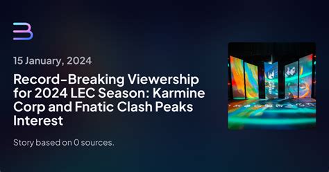 Record Breaking Viewership For Lec Season Karmine Corp And Fnatic