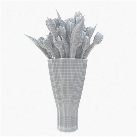 Tulipanes En Florero Modelo 3D 15 Max Fbx Obj Free3D