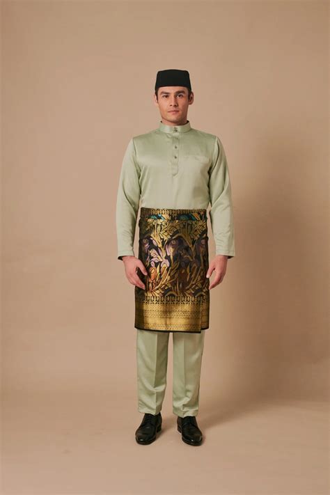 SIPO 2024 EID BAJU MELAYU MODEN IN SAGE GREEN Buy 2024 EID BAJU