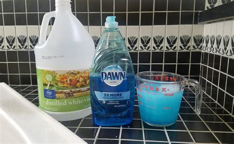 Cleaning Shower Floor With Vinegar And Dawn