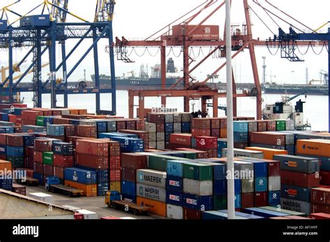 CONTAINER TERMINAL CHENNAI PORT TAMIL NADU Stock Photo - Alamy