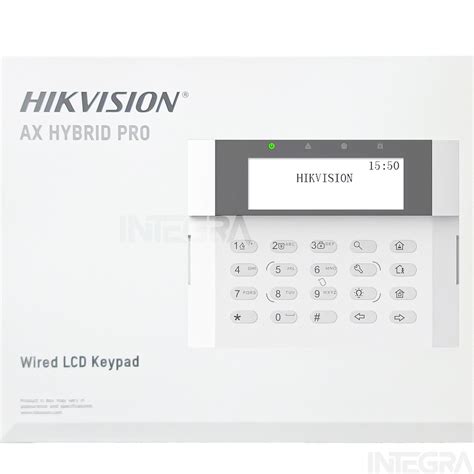 Teclado Lcd Paneles Alarma Axpro Pha Y Pha Hikvision Ds Pk Lrt