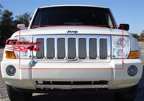 Fits 06 10 Jeep Commander Vertical Billet Grille Insert Ebay