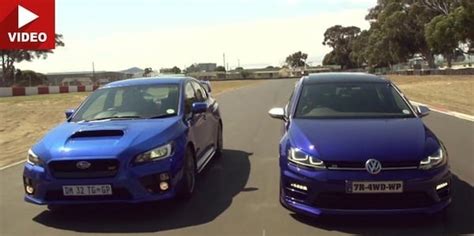 Subaru Wrx Sti Vs Vw Golf R Drag Strip Shootout Video Torque News