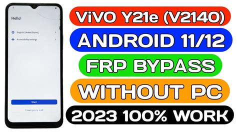 Vivo Y21e Frp Bypass Without Pc TadrishinfoTech YouTube