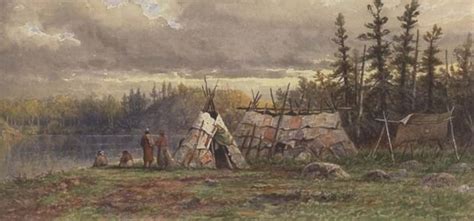 Ojibway Wigwams Rainy River Ontario By Frederick Arthur Verner On Artnet