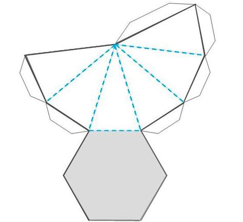 Pirámide hexagonal características cómo hacerla ejemplos