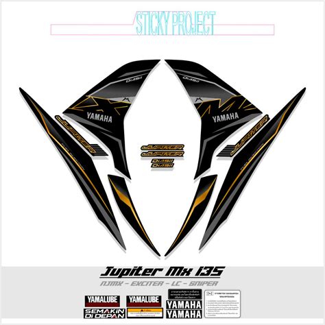 Jual STRIPING JUPITER MX NEW 135 MOTIF 4 STIKER MX 135 STICKER NJMX