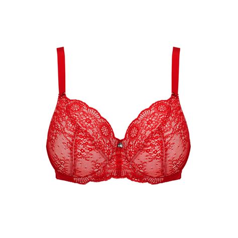 Peony Lace Full Cup Bra Savvy Red Rose And Thorne