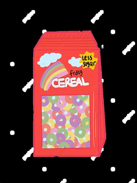 Cereal Box Hd Transparent Cute Cereal Box Colorful Fruity Loop Png