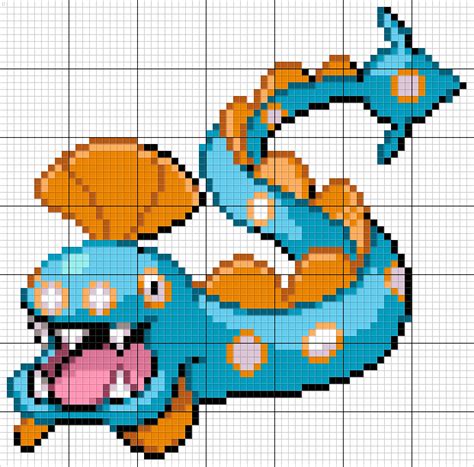 Huntail Pixel Art Pattern Pixel Art Pokemon Pixel Art Pattern