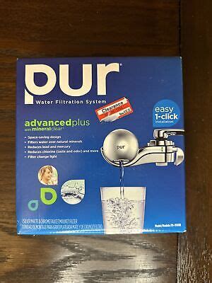 Pur Advanced With Mineral Clear Faucet Mount Water Filtration System