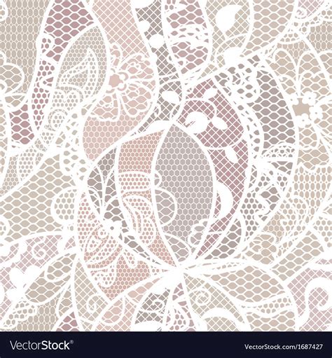 Lace fabric seamless pattern Royalty Free Vector Image