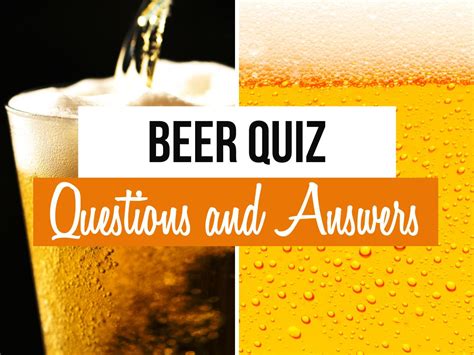 48 Beer Quiz Questions Answers Inc Trivia MCQ Quiz Trivia Games