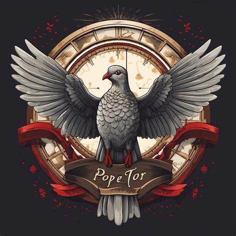 Premium Photo The Pigeon Logo Is Very Detailed