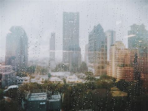 Premium Photo Raindrops On Glass Window