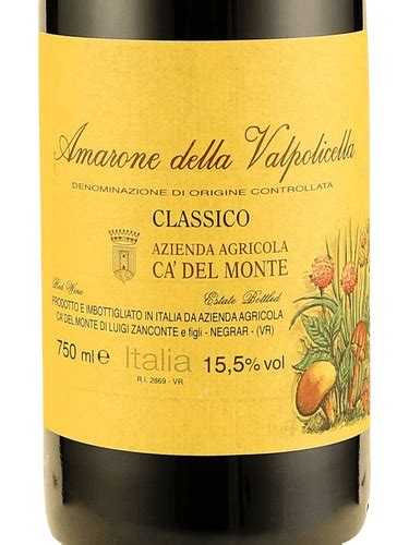 Ca Del Monte Amarone Della Valpolicella Classico Vivino US