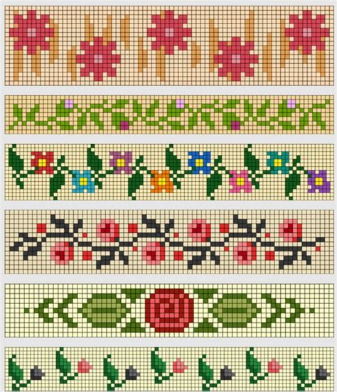 Cross Stitch Patterns With Flowers And Leaves Diy And Crafts