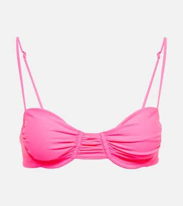 Mia Bikini Top In Pink Jade Swim Mytheresa