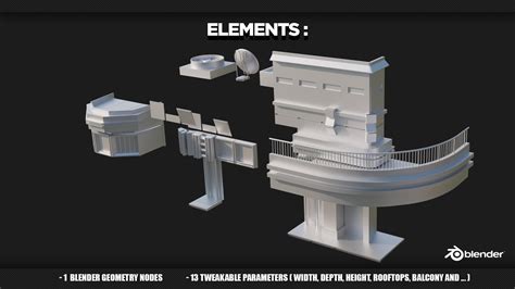 Artstation Skyscraper Generator Blender Geometry Nodes Resources